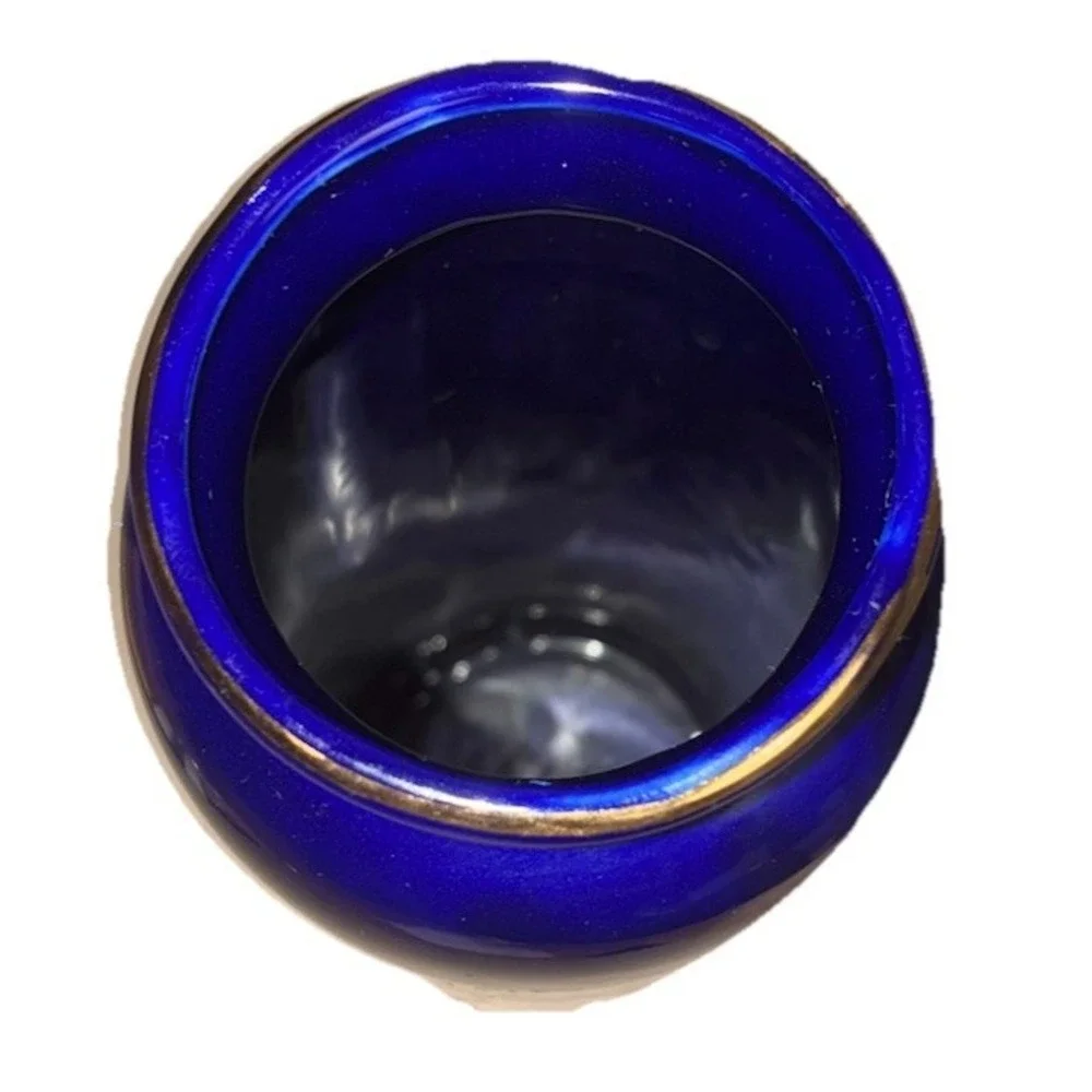 Vintage  Vase Cobalt‎ Blue Pheasant Kutani Style 9.5
